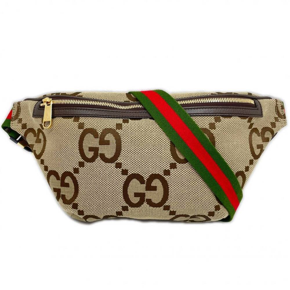 Gucci waist bag body belt Jumbo GG cross body shoulder canvas